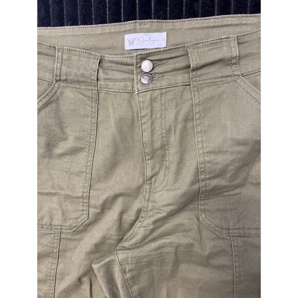 womens Burnt Olive Jessica Simpson Cargo Low Rise Pants size 8 - Picture 3 of 3